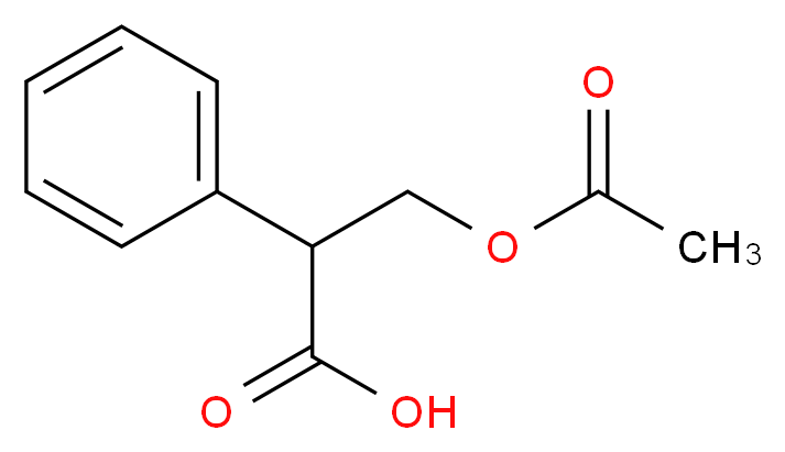 3-(acetyloxy)-2-phenylpropanoic acid_分子结构_CAS_14510-36-2