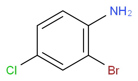 2-Bromo-4-chloroaniline 99%_分子结构_CAS_873-38-1)