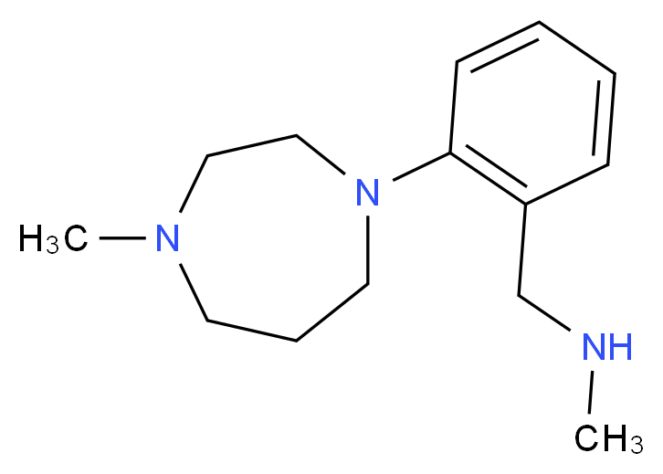 N-Methyl-2-(4-methylhomopiperazin-1-yl)benzylamine 97%_分子结构_CAS_915707-57-2)