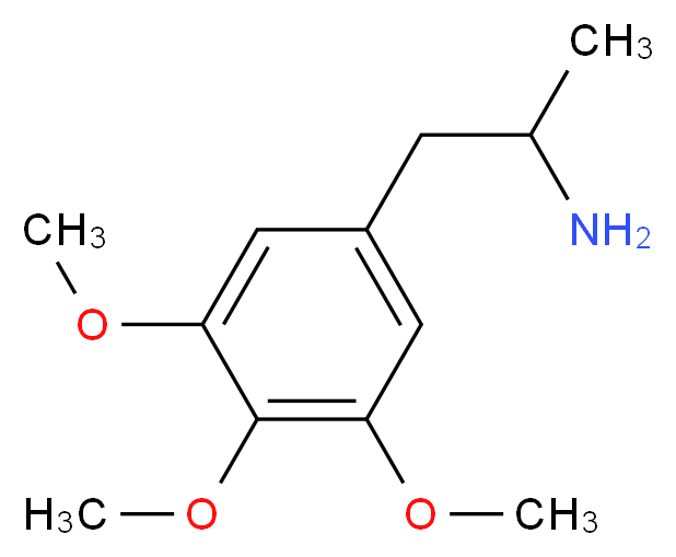 1-(3,4,5-trimethoxyphenyl)propan-2-amine_分子结构_CAS_1082-88-8