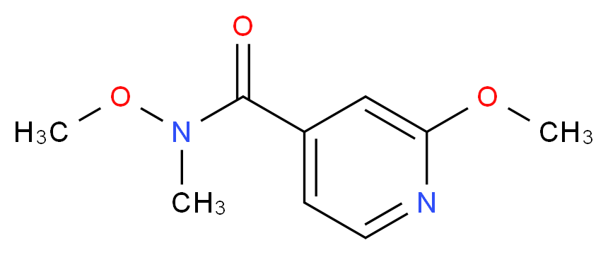 N,2-dimethoxy-N-methylpyridine-4-carboxamide_分子结构_CAS_764708-19-2