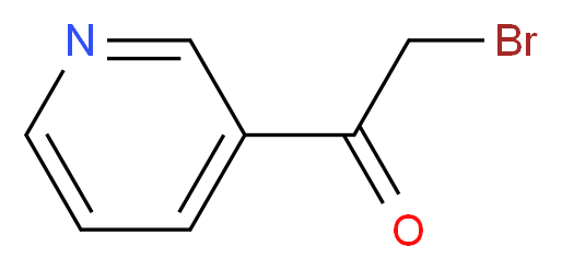 2-bromo-1-(pyridin-3-yl)ethan-1-one_分子结构_CAS_6221-12-1