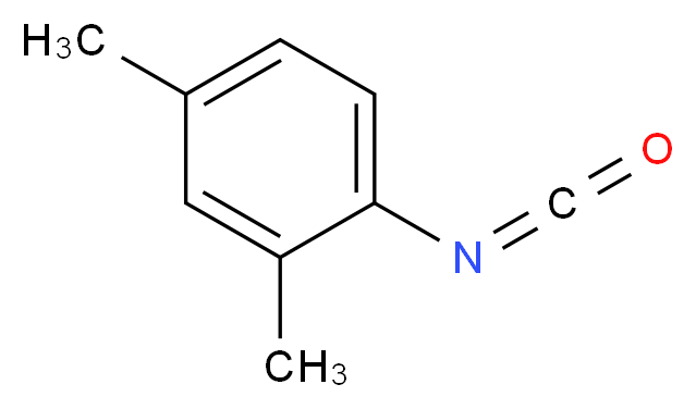 1-isocyanato-2,4-dimethylbenzene_分子结构_CAS_51163-29-2