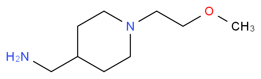 1-[1-(2-methoxyethyl)piperidin-4-yl]methanamine_分子结构_CAS_956722-57-9)