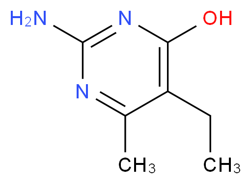2-amino-5-ethyl-6-methylpyrimidin-4-ol_分子结构_CAS_28224-69-3