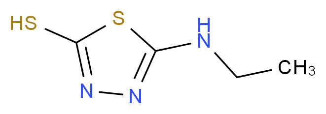 5-(ethylamino)-1,3,4-thiadiazole-2-thiol_分子结构_CAS_55774-34-0)