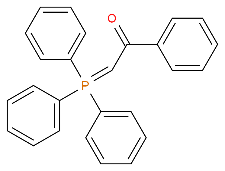 1-phenyl-2-(triphenyl-$l^{5}-phosphanylidene)ethan-1-one_分子结构_CAS_859-65-4