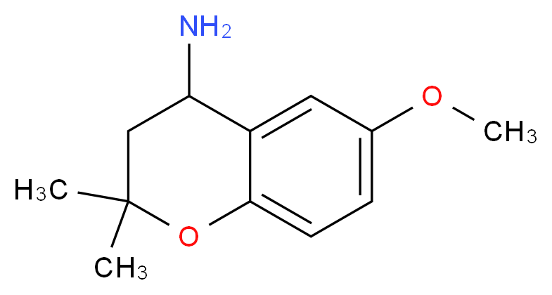 (6-methoxy-2,2-dimethyl-3,4-dihydro-2H-chromen-4-yl)amine_分子结构_CAS_752184-51-3)