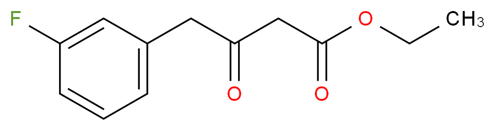 ethyl 4-(3-fluorophenyl)-3-oxobutanoate_分子结构_CAS_221121-36-4