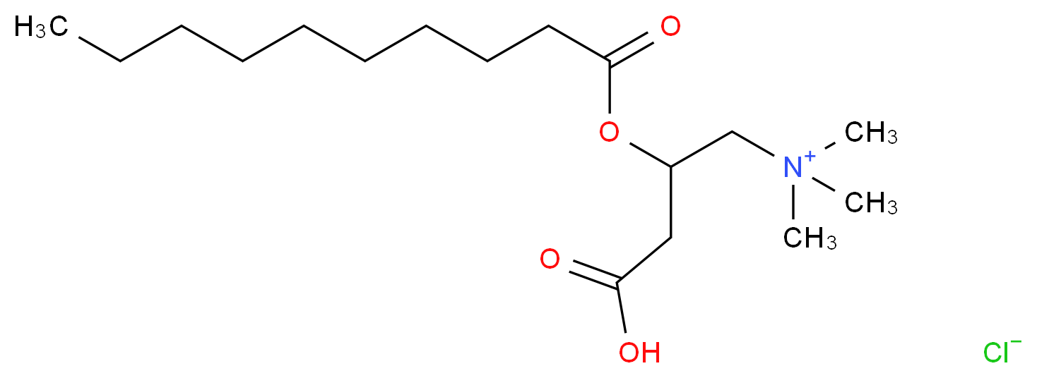 DL-Decanoylcarnitine chloride_分子结构_CAS_18822-87-2)