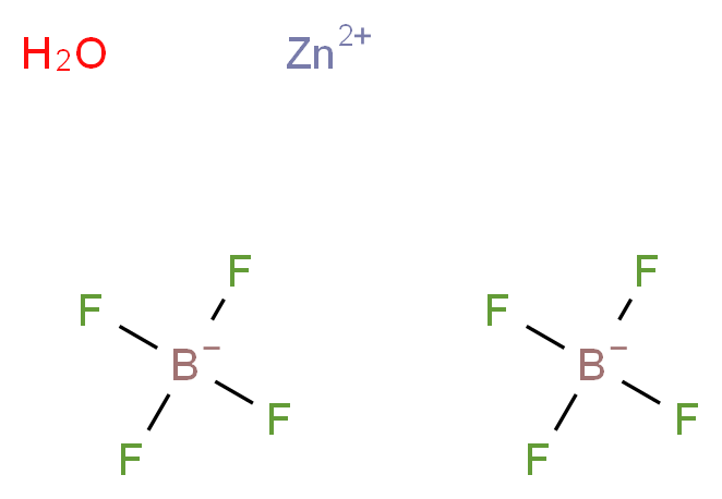 四氟硼酸锌 水合物_分子结构_CAS_27860-83-9)