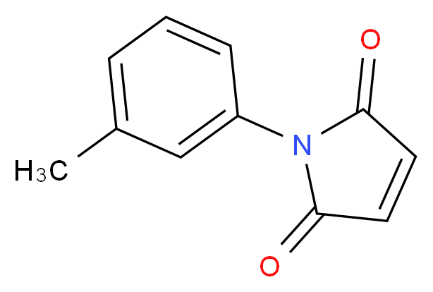 N-(3-Methylphenyl)maleimide_分子结构_CAS_20299-79-0)