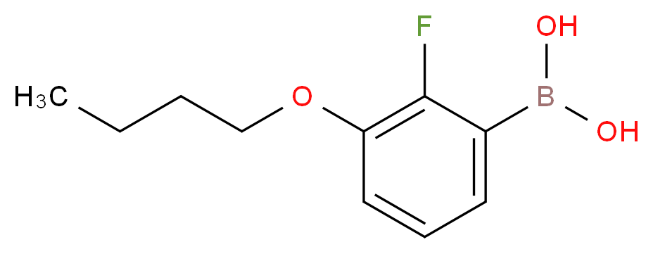 (3-Butoxy-2-fluorophenyl)boronic acid_分子结构_CAS_871125-94-9)