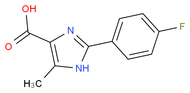 2-(4-Fluoro-phenyl)-5-methyl-1H-imidazole-4-carboxylic acid_分子结构_CAS_)