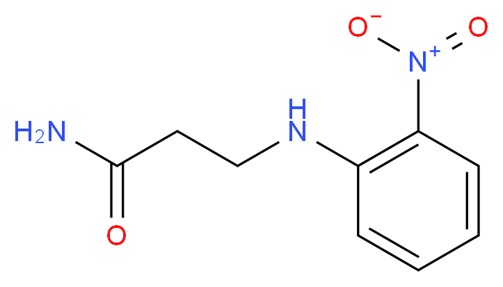 3-[(2-nitrophenyl)amino]propanamide_分子结构_CAS_)