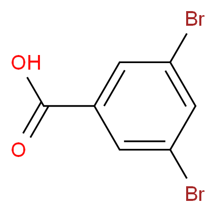 3,5-二溴苯甲酸_分子结构_CAS_618-58-6)