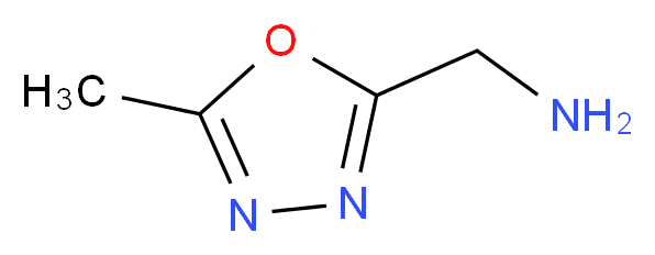 (5-methyl-1,3,4-oxadiazol-2-yl)methanamine_分子结构_CAS_125295-22-9