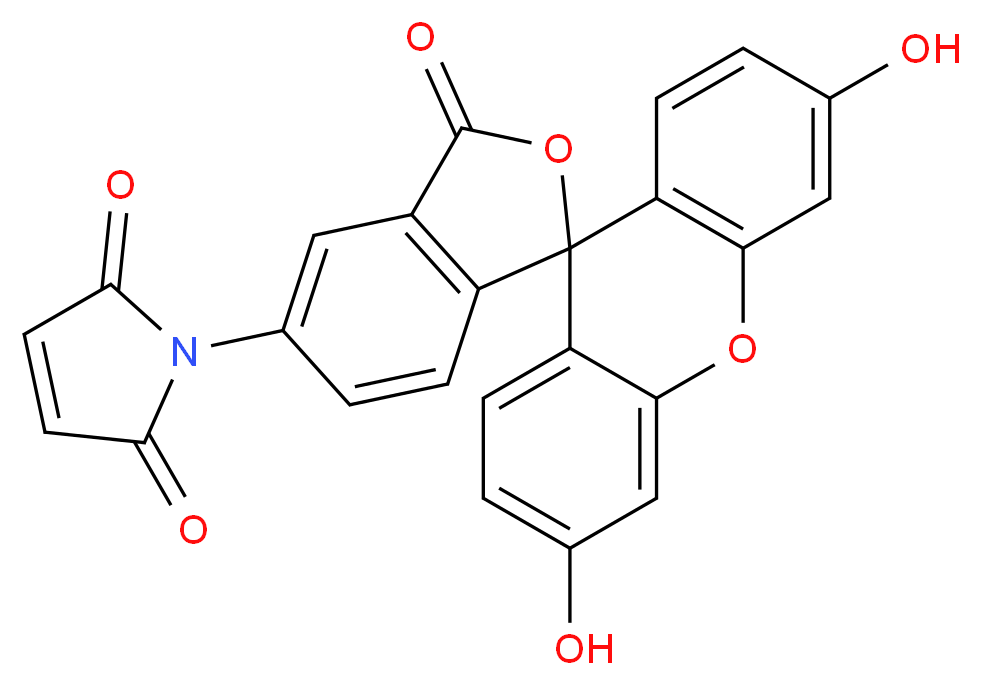 Fluorescein 5-Maleimide_分子结构_CAS_75350-46-8)