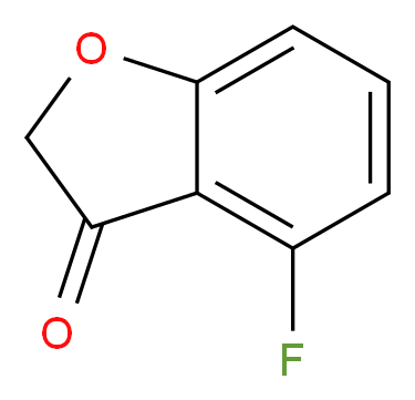 4-fluoro-2,3-dihydro-1-benzofuran-3-one_分子结构_CAS_911826-36-3