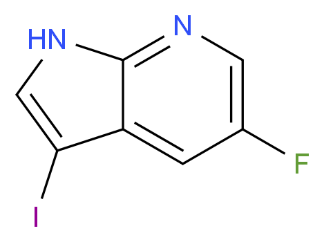 5-Fluoro-3-iodo-1H-pyrrolo[2,3-b]pyridine_分子结构_CAS_900514-10-5)