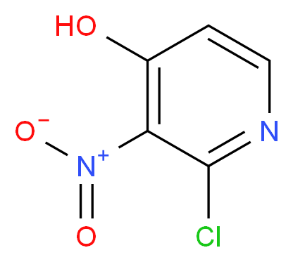 2-chloro-3-nitropyridin-4-ol_分子结构_CAS_629655-23-8