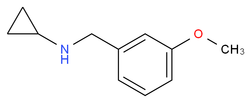 N-[(3-methoxyphenyl)methyl]cyclopropanamine_分子结构_CAS_625437-31-2