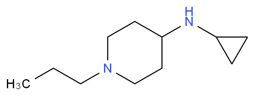 N-cyclopropyl-1-propylpiperidin-4-amine_分子结构_CAS_387358-45-4