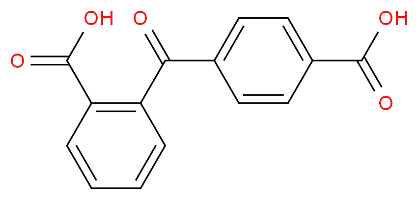 4-(2-carboxybenzoyl)benzoic acid_分子结构_CAS_85-58-5