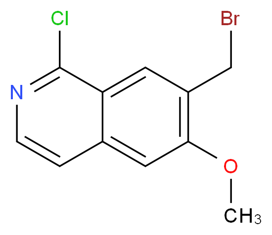 7-(bromomethyl)-1-chloro-6-methoxyisoquinoline_分子结构_CAS_209286-02-2)