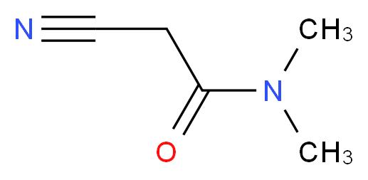N,N-二甲基氰基乙酰胺_分子结构_CAS_7391-40-4)