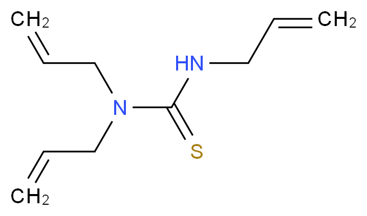 1,3,3-tris(prop-2-en-1-yl)thiourea_分子结构_CAS_24507-13-9