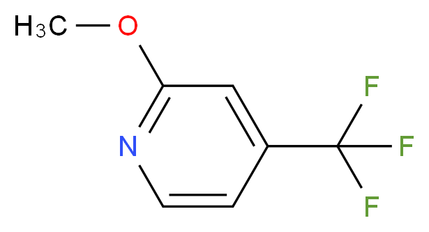 2-methoxy-4-(trifluoromethyl)pyridine_分子结构_CAS_219715-34-1