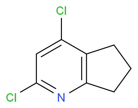 2,4-Dichloro-6,7-dihydro-5H-cyclopenta[b]pyridine_分子结构_CAS_56946-65-7)