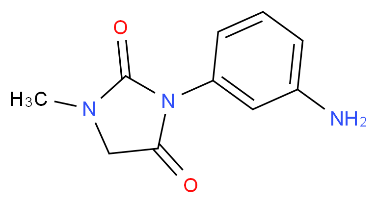 3-(3-aminophenyl)-1-methyl-2,4-imidazolidinedione_分子结构_CAS_1114824-11-1)