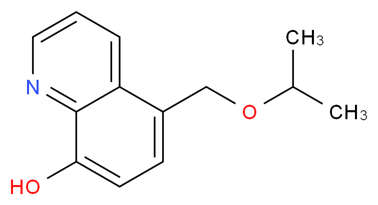 5-[(propan-2-yloxy)methyl]quinolin-8-ol_分子结构_CAS_22049-21-4