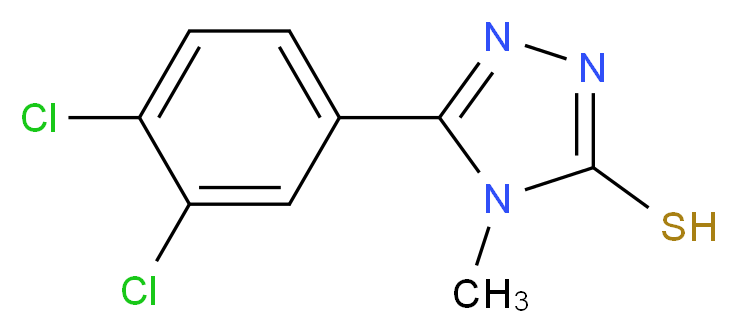 5-(3,4-Dichlorophenyl)-4-methyl-4H-1,2,4-triazole-3-thiol_分子结构_CAS_725217-53-8)