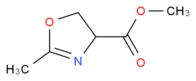 4,5-dihydro-2-methyl-1,3-oxazole-4-carboxylic acid methyl ester_分子结构_CAS_155884-28-9)