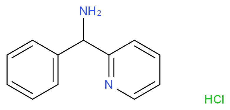 phenyl(pyridin-2-yl)methanamine hydrochloride_分子结构_CAS_)