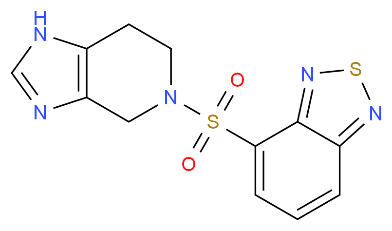 4-(1,4,6,7-tetrahydro-5H-imidazo[4,5-c]pyridin-5-ylsulfonyl)-2,1,3-benzothiadiazole_分子结构_CAS_)