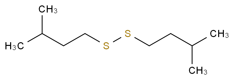 3-methyl-1-[(3-methylbutyl)disulfanyl]butane_分子结构_CAS_2051-04-9