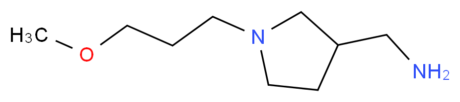 [1-(3-methoxypropyl)pyrrolidin-3-yl]methanamine_分子结构_CAS_914202-87-2