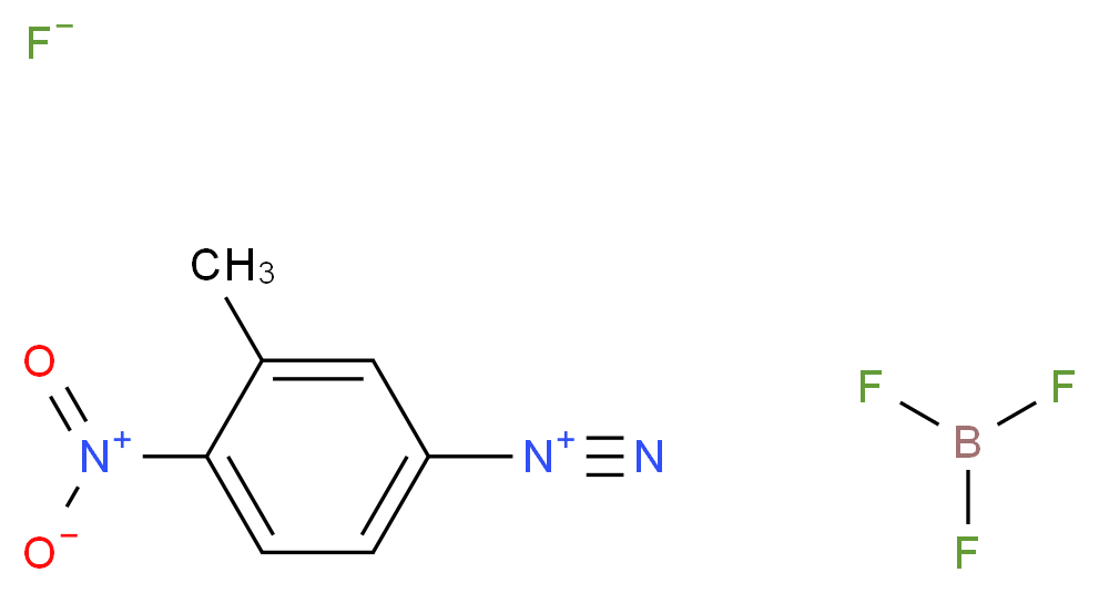 3-Methyl-4-nitrobenzenediazonium Tetrafluoroborate_分子结构_CAS_24964-88-3)