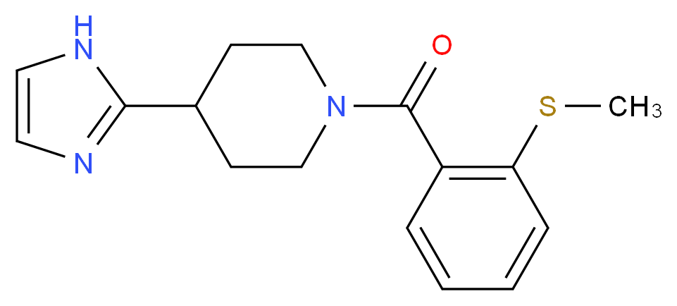 4-(1H-imidazol-2-yl)-1-[2-(methylthio)benzoyl]piperidine_分子结构_CAS_)