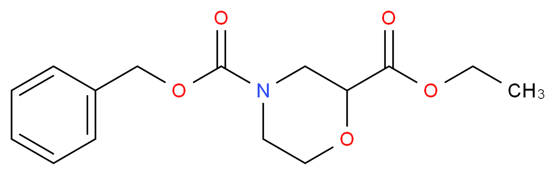 Ethyl N-Cbz-morpholine-2-carboxylate_分子结构_CAS_1226776-83-5)