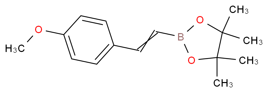 Pinacol 2-(4-methoxyphenyl)-vinylboronate_分子结构_CAS_)