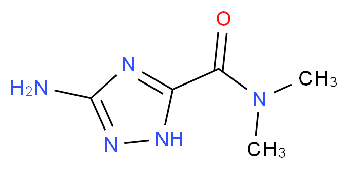 3-amino-N,N-dimethyl-1H-1,2,4-triazole-5-carboxamide_分子结构_CAS_1228552-93-9