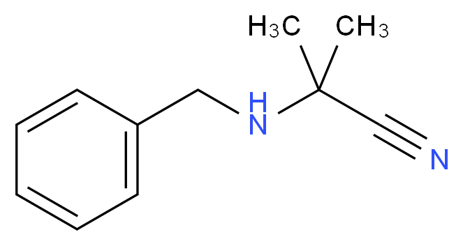 2-(benzylamino)-2-methylpropanenitrile_分子结构_CAS_99840-51-4)