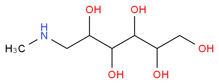 N-METHYL-D-GLUCAMINE_分子结构_CAS_6284-40-8)