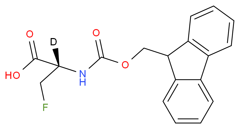 Fmoc-3-Fluoroalanine-2-d1_分子结构_CAS_1217451-08-5)