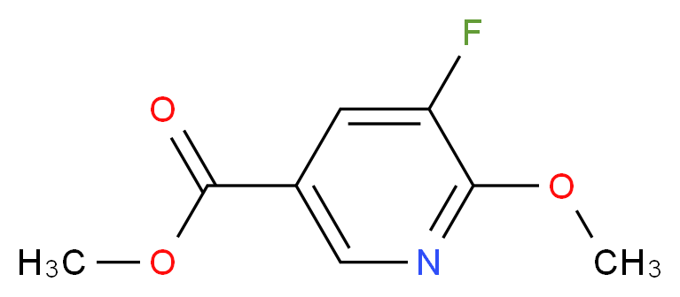 Methyl 5-fluoro-6-methoxynicotinate_分子结构_CAS_953780-40-0)